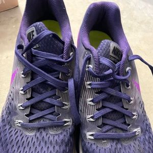 Purple sneakers